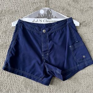 NWOT Women's 90s Y2k 2000s OP Ocean Pacific Velcro Fly Shorts size 5 in Blue